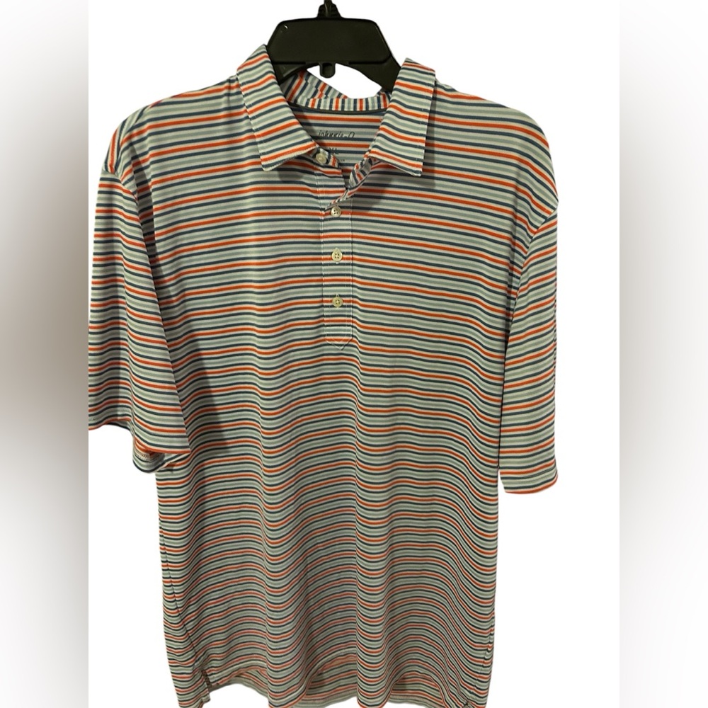 Johnnie-O golf shirt red white and blue Size XL short sleeve